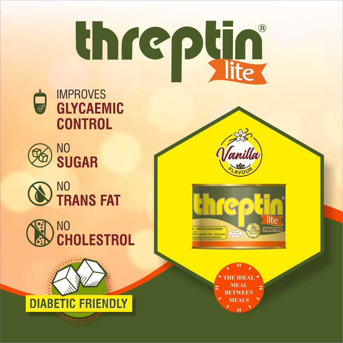 Threptin Lite High Protein Supplement Diskette 275 Gm Price Uses Side