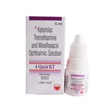4 Quin KT Eye Drops 5 ml, Pack of 1 Eye Drops