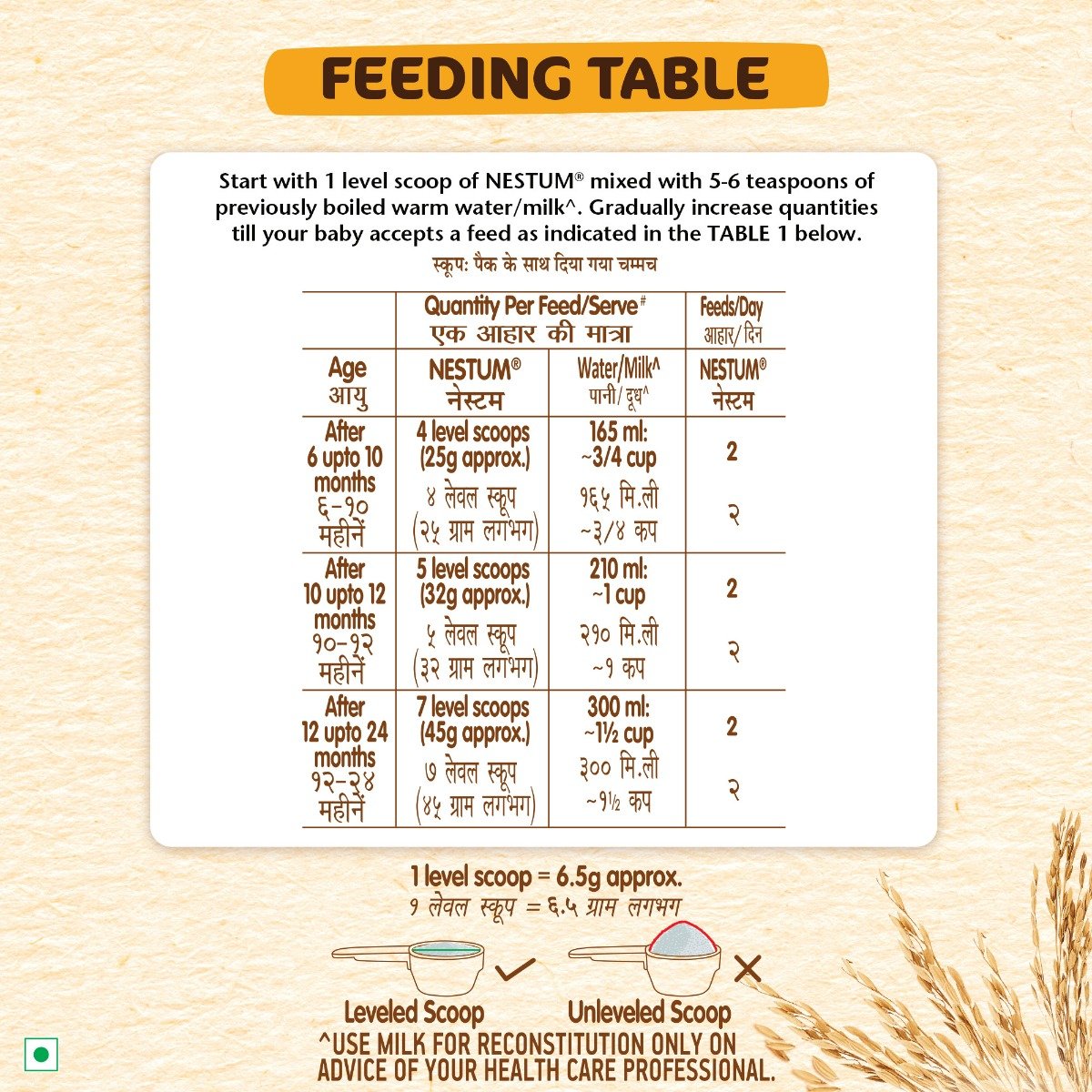 Nestle Nestum Baby Cereal – From 6 to 24 Months, Rice Powder, 300gm Bag-in-Box Pack, Pack of 1 Nestle Nestum Baby Cereal – From 6 to 24 Months, Rice Powder, 300gm Bag-in-Box Pack, Pack of 1