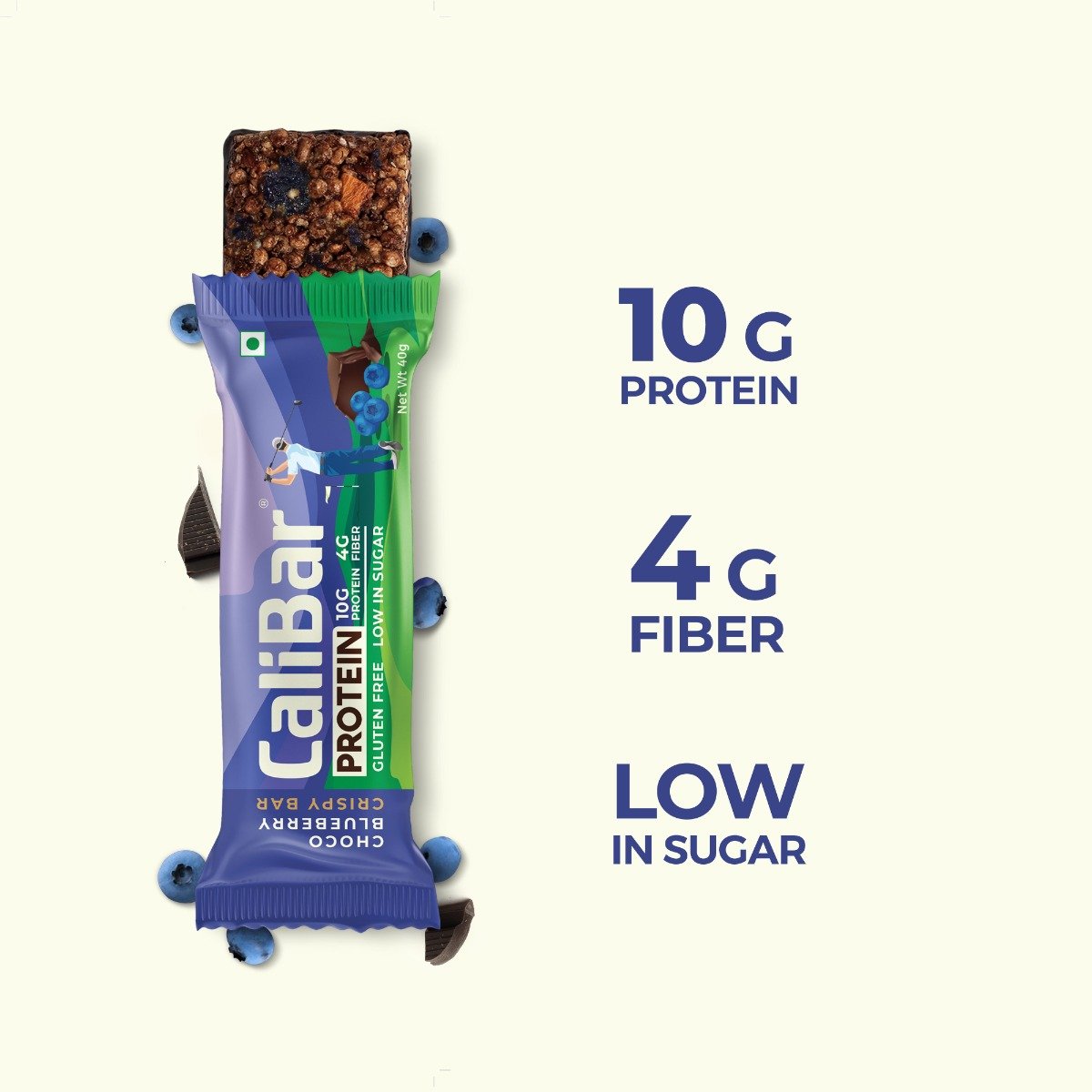 CaliBar 10g Protein 6-BAR Variety Pack | No Added Sugar, 6x40 gm, Pack of 1 CaliBar 10g Protein 6-BAR Variety Pack | No Added Sugar, 6x40 gm, Pack of 1