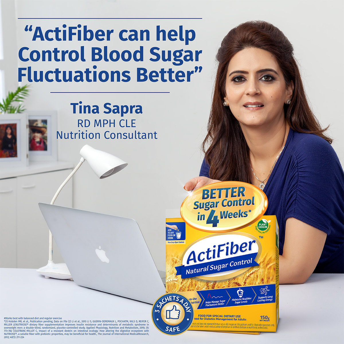 ActiFiber Natural Sugar Control | Food for Special Dietary Use for Diabetes Management | Manage Blood Sugar Fluctuations Better | Clinically Proven | Plant Origin | Easy to Use (150Gms Pack, 30Sachets), Pack of 1 ActiFiber Natural Sugar Control | Food for Special Dietary Use for Diabetes Management | Manage Blood Sugar Fluctuations Better | Clinically Proven | Plant Origin | Easy to Use (150Gms Pack, 30Sachets), Pack of 1