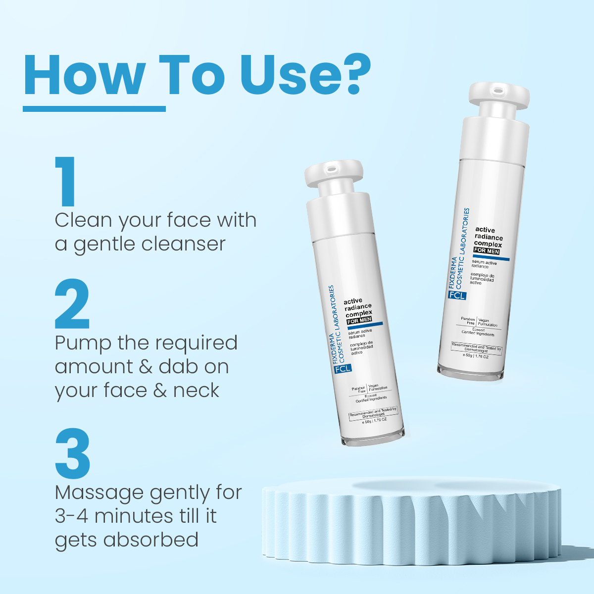 Fixderma Cosmetic Laboratories (FCL) Active Radiance Complex For Men Serum, 50 gm, Pack of 1 Fixderma Cosmetic Laboratories (FCL) Active Radiance Complex For Men Serum, 50 gm, Pack of 1