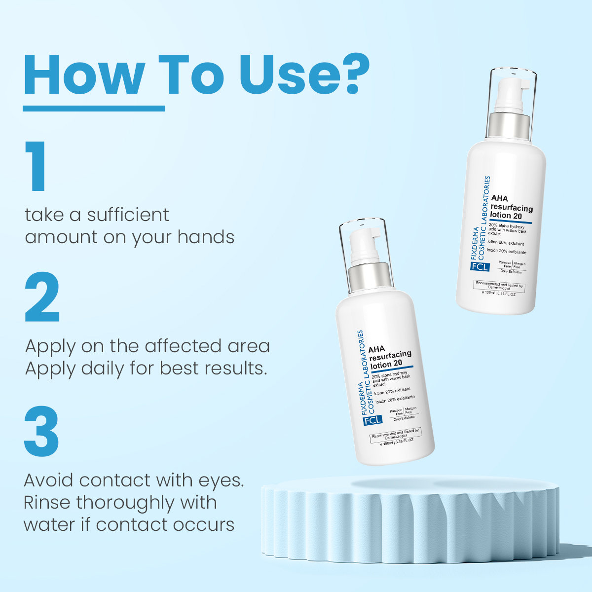 Fixderma Cosmetic Laboratories (FCL) AHA 20% Lotion, 100 ml, Pack of 1 Fixderma Cosmetic Laboratories (FCL) AHA 20% Lotion, 100 ml, Pack of 1