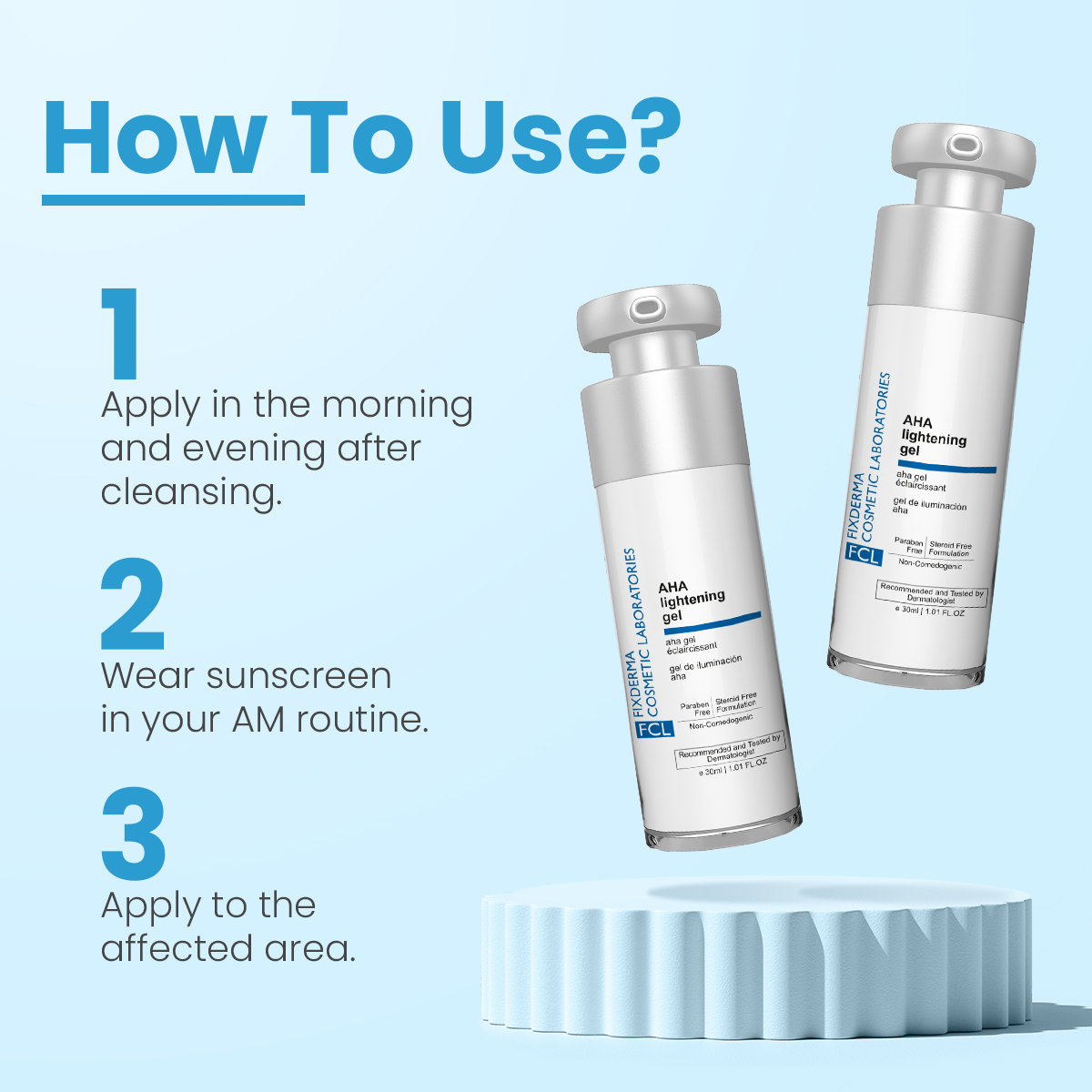 Fixderma Aha Lightening Gel, 30 ml, Pack of 1 Fixderma Aha Lightening Gel, 30 ml, Pack of 1