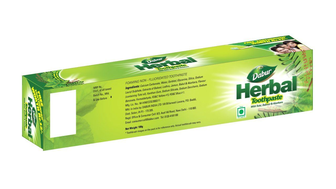 Dabur Herbal Toothpaste, 100 gm Price, Uses, Side Effects, Composition ...