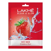 Lakme Blush &amp; Glow Strawberry Sheet Mask, 25 ml, Pack of 1