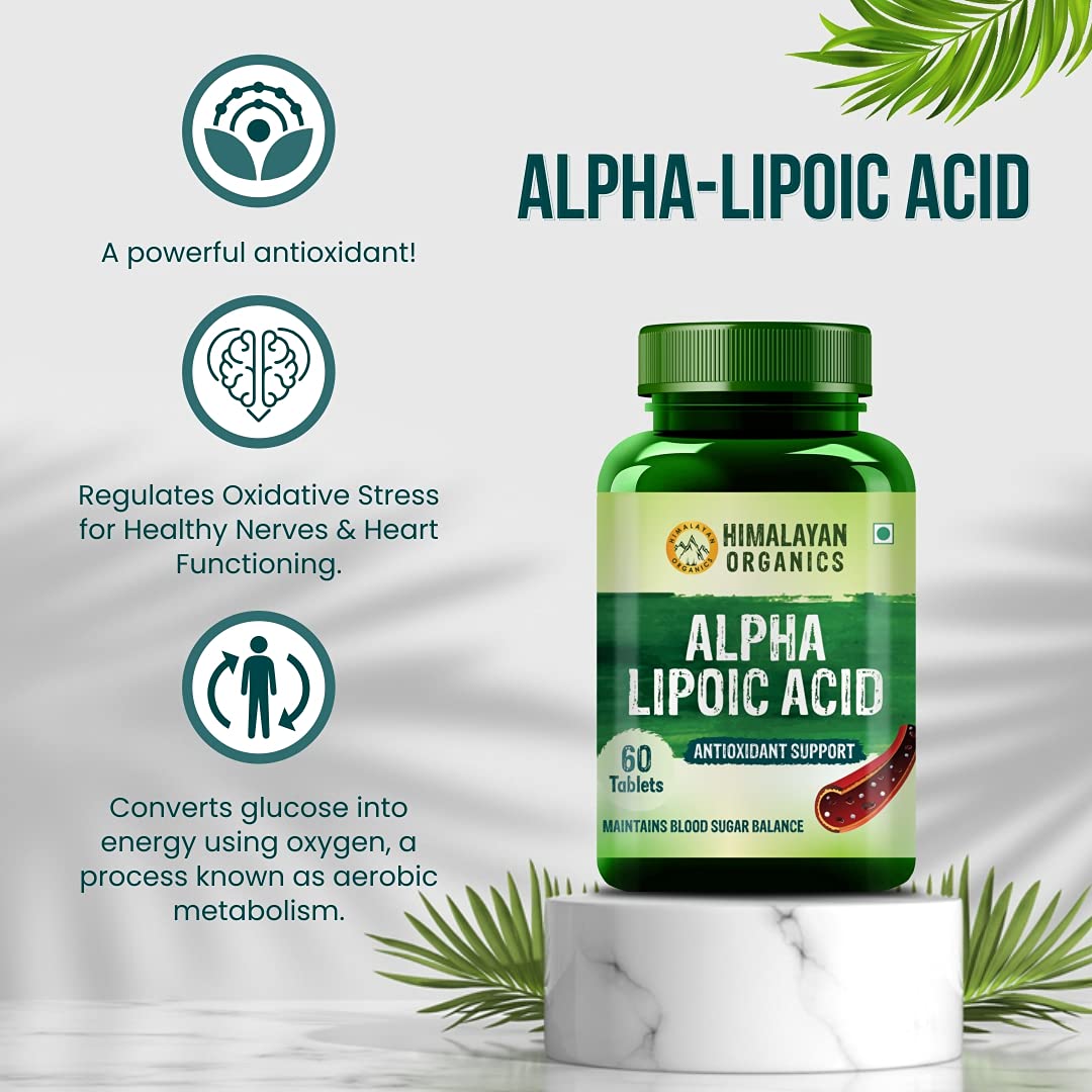 Himalayan Organics Alpha Lipoic Acid, 60 Tablets Price, Uses, Side