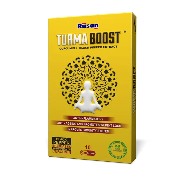 Turma Boost Curcumin + Black Pepper Extract, 10 Capsules