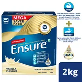 Ensure Vanilla Flavour Powder for Adults Now with HMB, 2 kg, Pack of 1