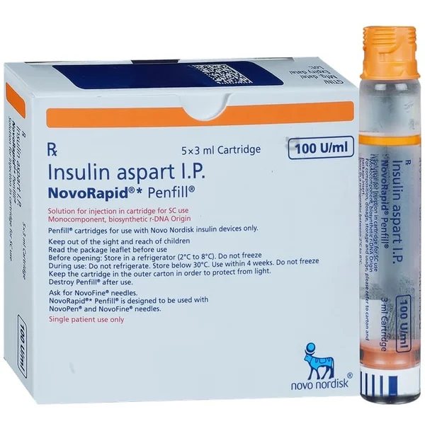 Novorapid 100IU/ml Penfill 3 ml, Pack of 1 INJECTION