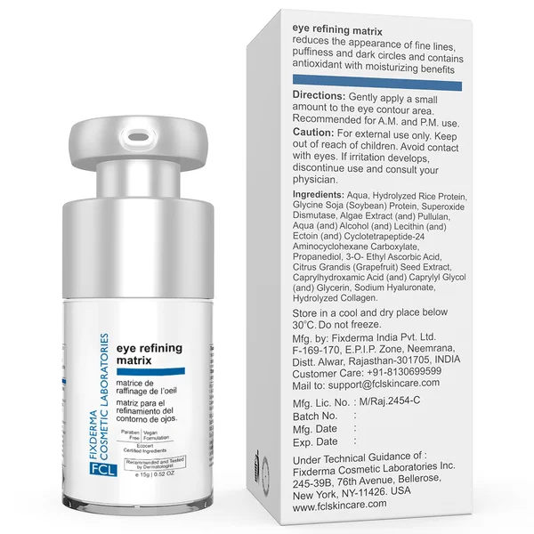 Fixderma Eye Refining Matrix, 15 gm