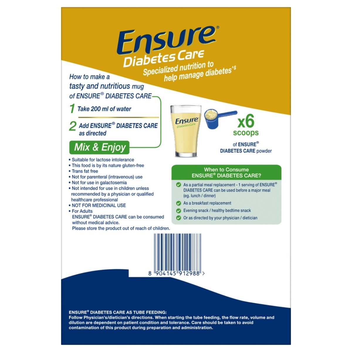 Ensure Diabetes Care Vanilla Delight Flavour Powder for Adults, 2 kg
