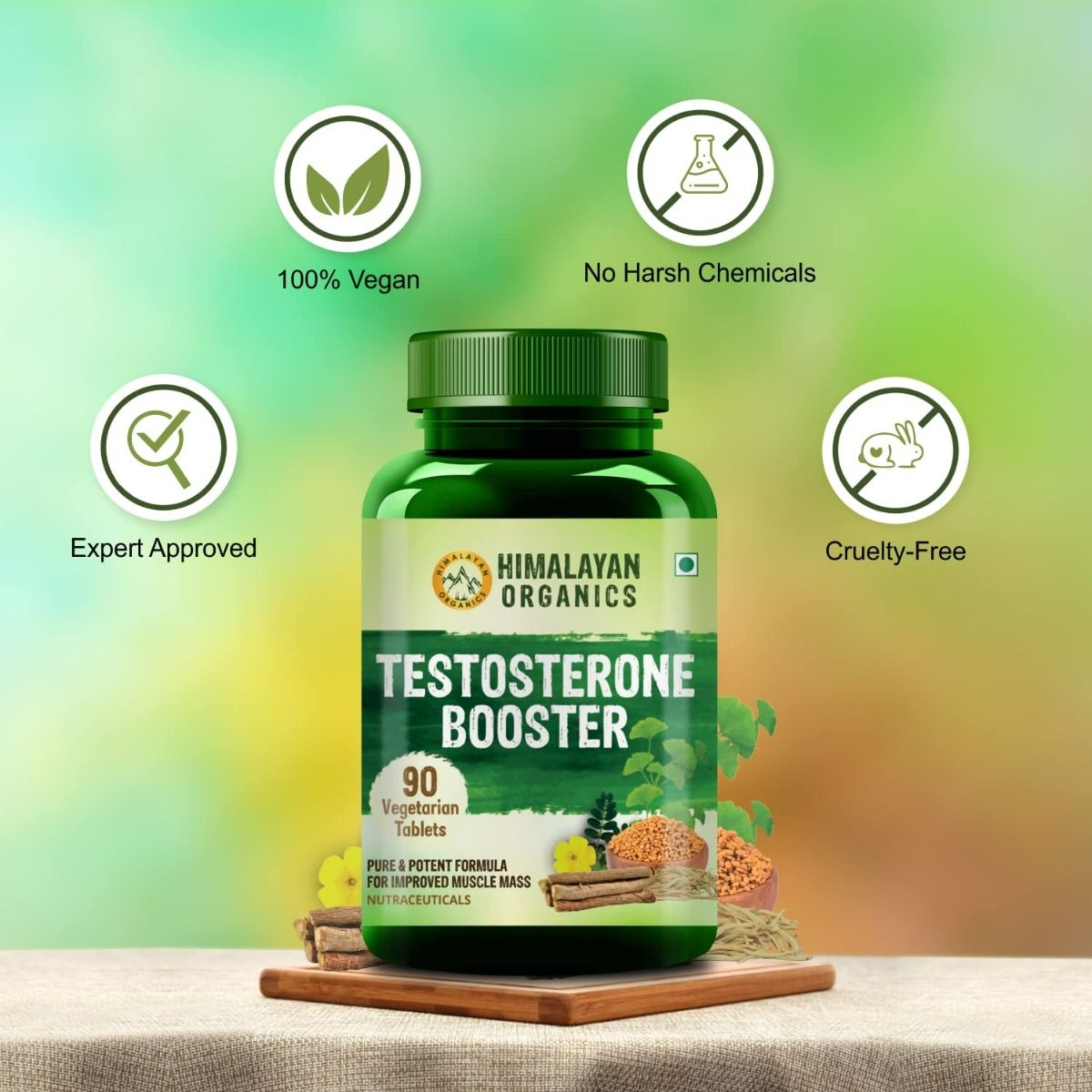 Himalayan Organics Testosterone Booster, 90 Tablets Price, Uses, Side
