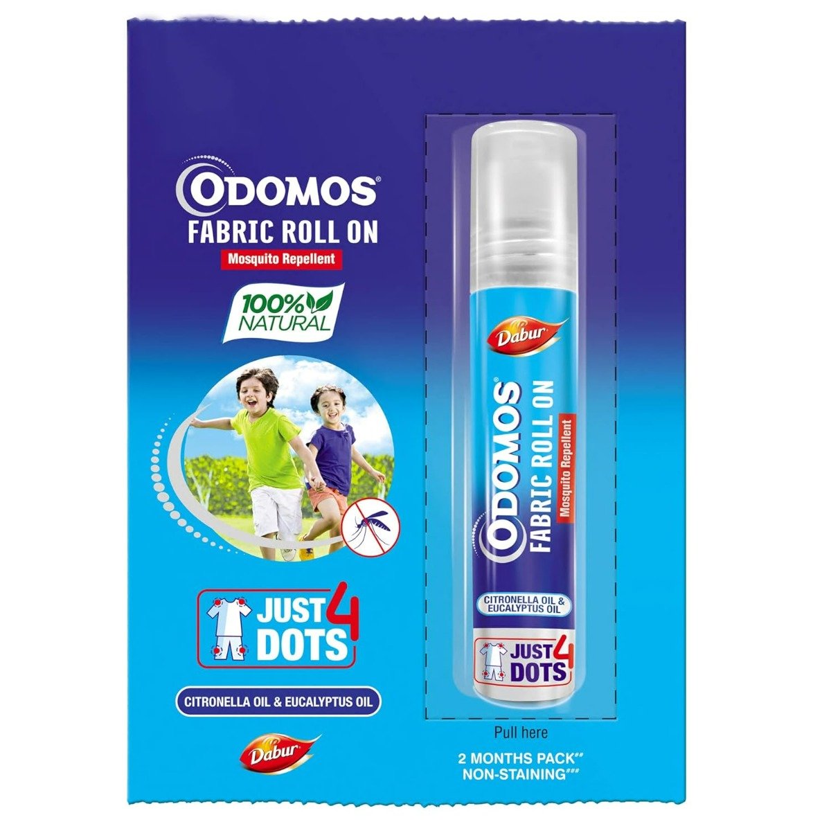 Dabur Odomos Fabric Roll On, 8 ml, Pack of 1 Dabur Odomos Fabric Roll On, 8 ml, Pack of 1