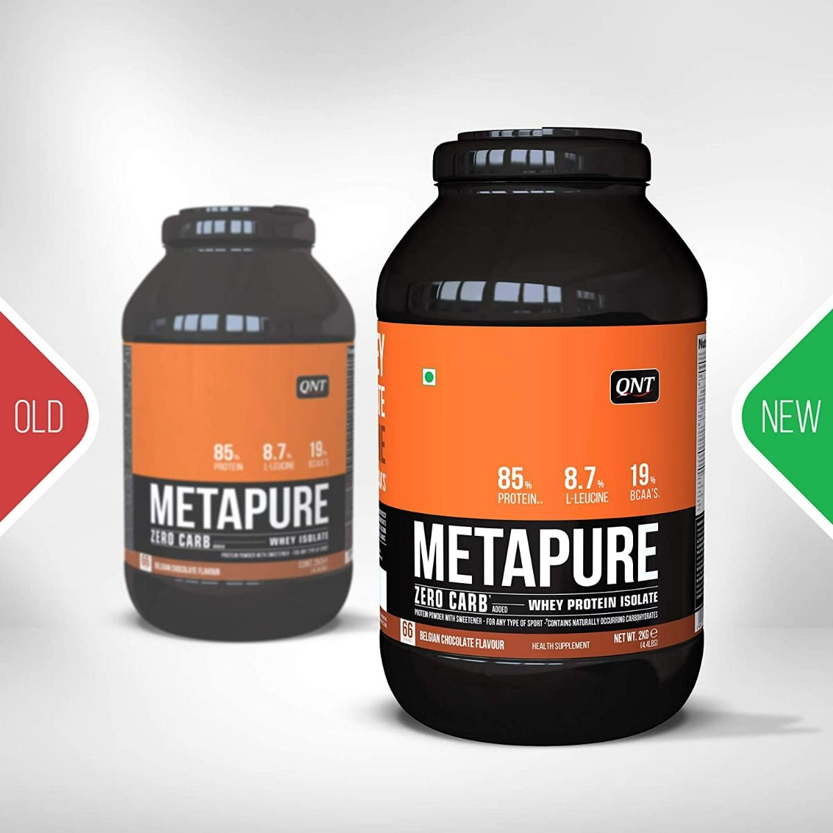 QNT Metapure Zero Carb 100% Pure Whey Isolate Belgian Chocolate Flavour ...