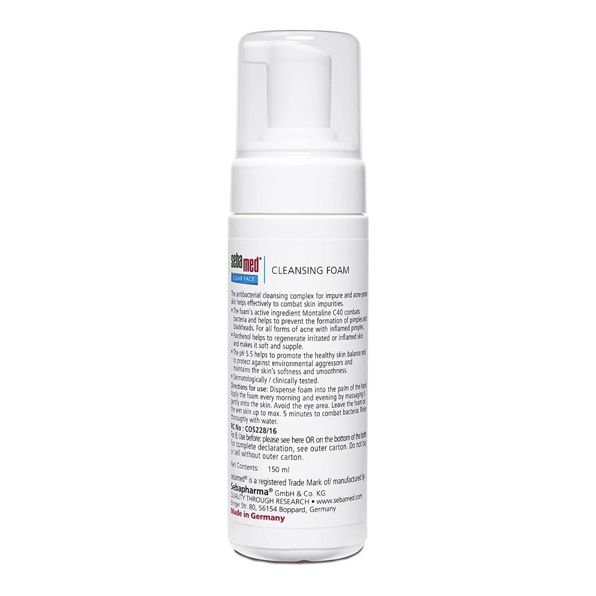 Sebamed Clear Face Cleansing Foam, 150 ml Price, Uses, Side Effects ...