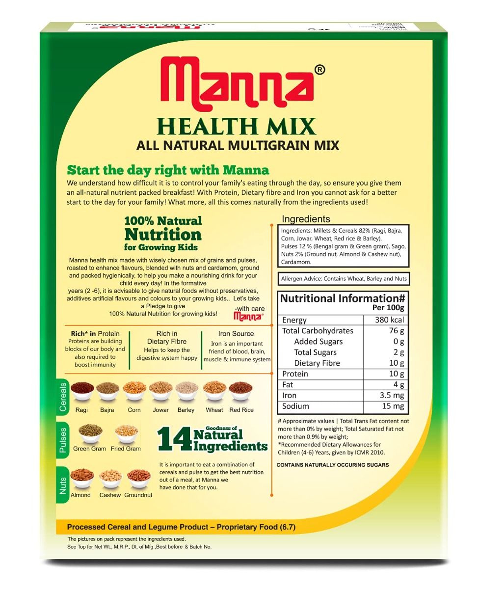 Manna Health Mix Powder, 1 kg Price, Uses, Side Effects, Composition