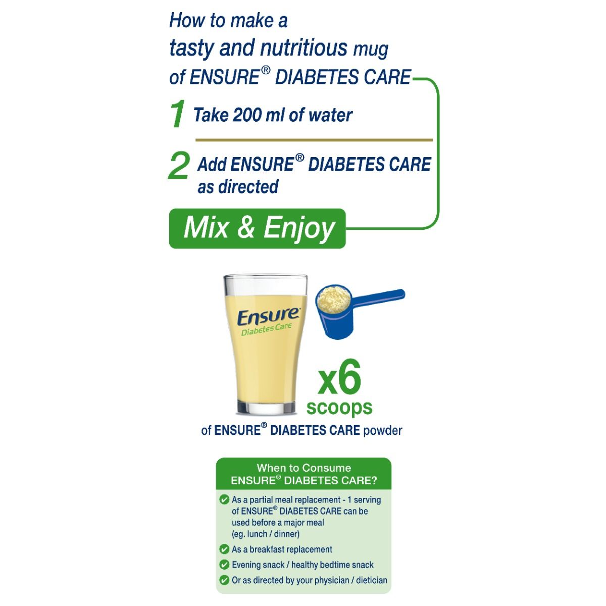 Ensure Diabetes Care Vanilla Delight Flavour Powder for Adults, 2 kg