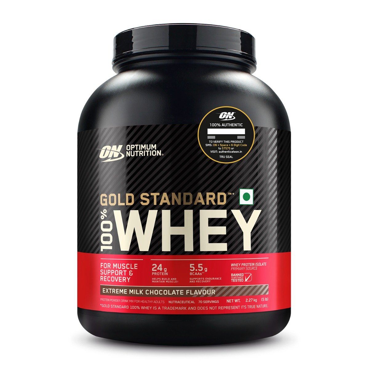 Optimum Nutrition (ON) Gold Standard 100% Whey Protein Extreme Milk Chocolate Flavour Powder, 5 lb, Pack of 1 Optimum Nutrition (ON) Gold Standard 100% Whey Protein Extreme Milk Chocolate Flavour Powder, 5 lb, Pack of 1