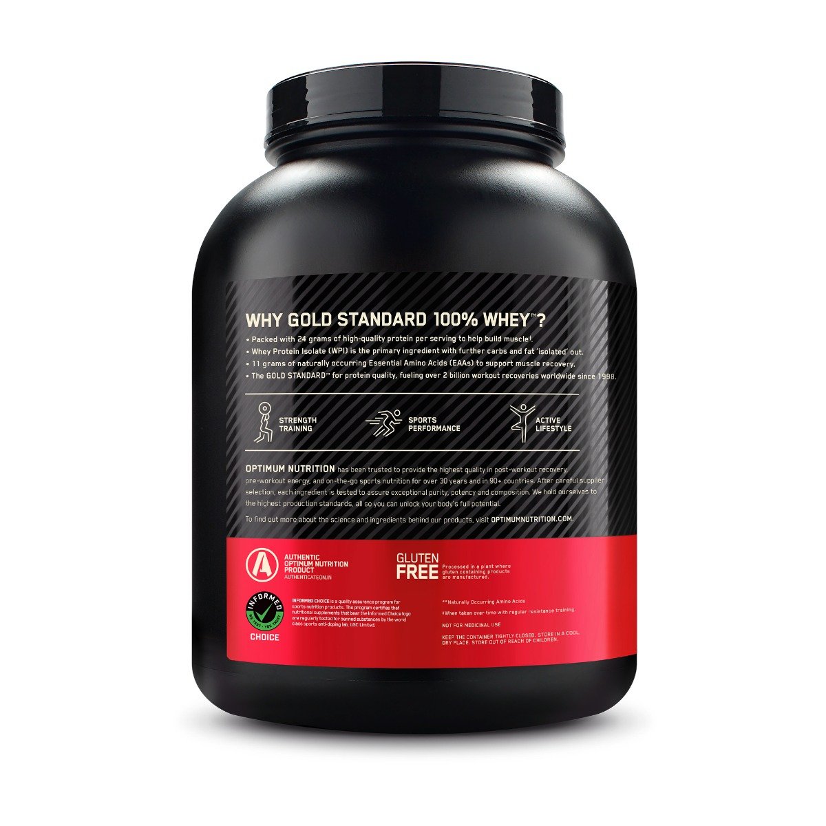 Optimum Nutrition 100% Whey Protein Gold Standard Delicious Strawberry Flavour Powder, 5 lb, Pack of 1 Optimum Nutrition 100% Whey Protein Gold Standard Delicious Strawberry Flavour Powder, 5 lb, Pack of 1