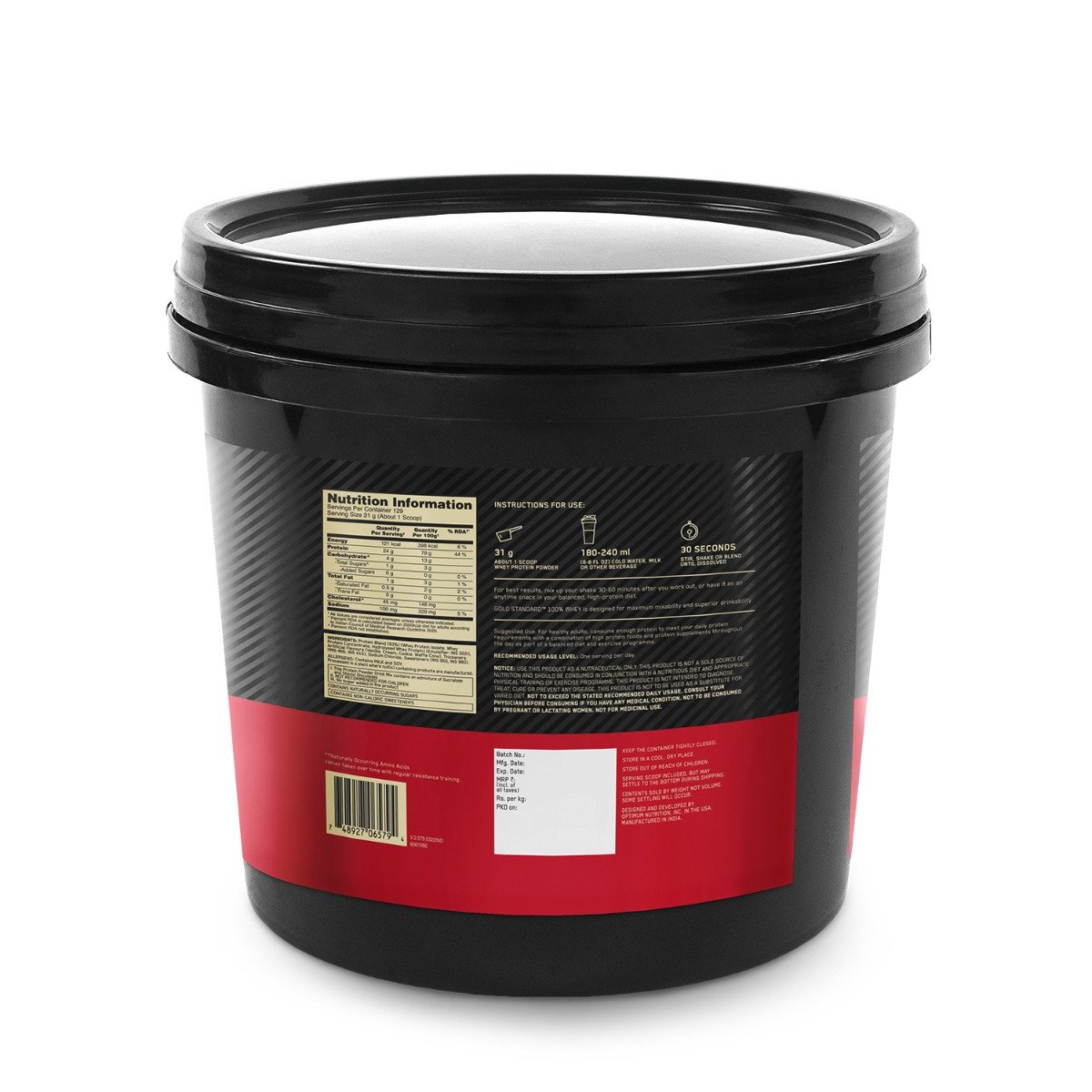 Optimum Nutrition (ON) Gold Standard 100% Whey Protein Vanilla Ice Cream Flavour Powder, 4 Kg, Pack of 1 Optimum Nutrition (ON) Gold Standard 100% Whey Protein Vanilla Ice Cream Flavour Powder, 4 Kg, Pack of 1