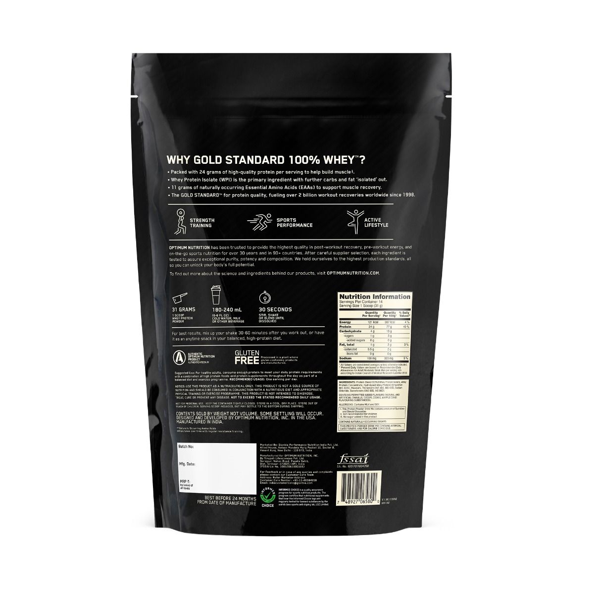 Optimum Nutrition (ON) Gold Standard 100 Whey Protein Vanilla Ice