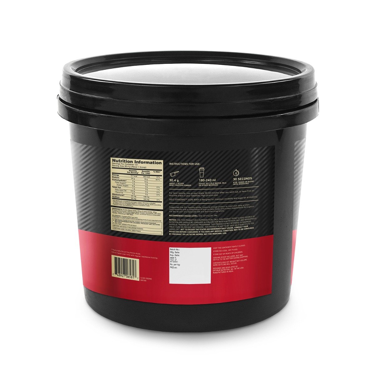 Optimum Nutrition (ON) Gold Standard 100% Whey Protein Double Rich Chocolate Flavour Powder, 4 Kg, Pack of 1 Optimum Nutrition (ON) Gold Standard 100% Whey Protein Double Rich Chocolate Flavour Powder, 4 Kg, Pack of 1