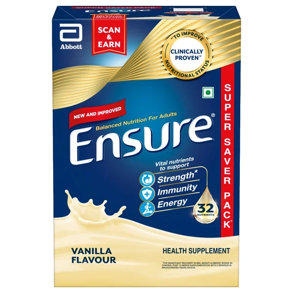 Ensure Balanced Nutrition Vanilla Flavour Powder for Adults, 950 gm, Pack of 1