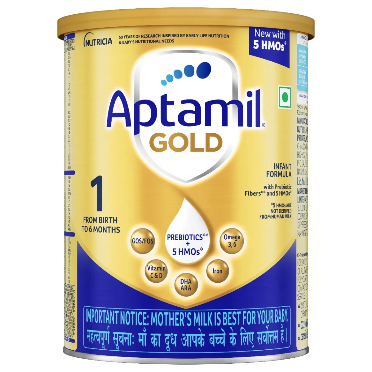 Aptamil Gold Infant Formula Stage Powder, 400 gm Tin
