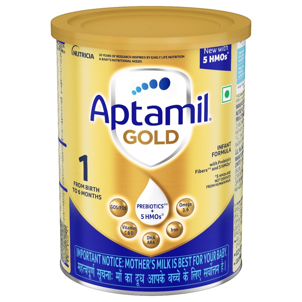 Aptamil Gold Infant Formula Stage 1 Powder, 400 gm Tin, Pack of 1 Aptamil Gold Infant Formula Stage 1 Powder, 400 gm Tin, Pack of 1