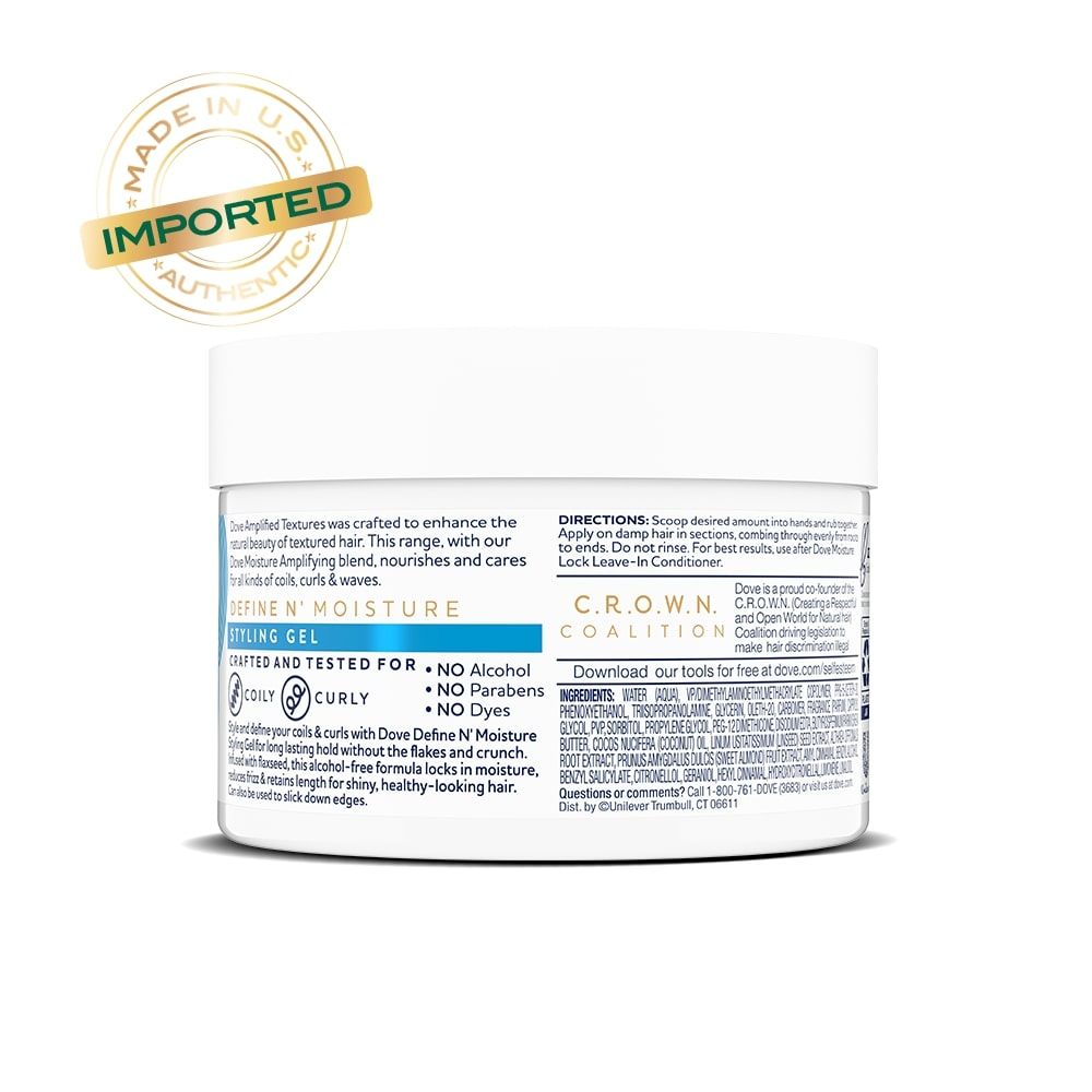 Dove Define N' Moisture Styling Gel for Coils & Curls, 283 gm Price