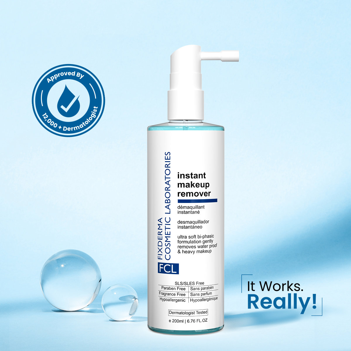 Fixderma Instant Makeup Remover, 200 ml, Pack of 1 Fixderma Instant Makeup Remover, 200 ml, Pack of 1