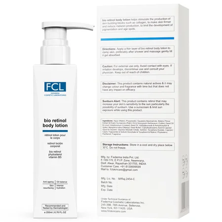 Fixderma Bio Retinol Body Lotion, 200 ml