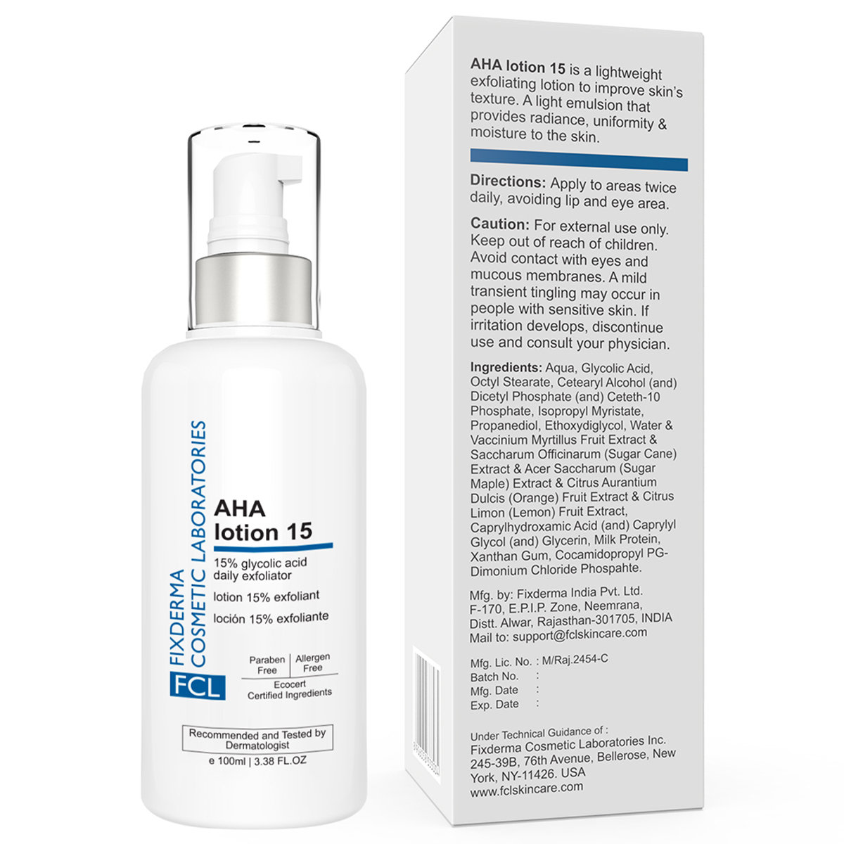 Fixderma Aha 15% Lotion, 100 ml, Pack of 1 Fixderma Aha 15% Lotion, 100 ml, Pack of 1