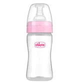 Chicco Feed Easy Anti-Colic Slow Flow Pink Color Bottle for 0+M Baby, 125 ml, Pack of 1