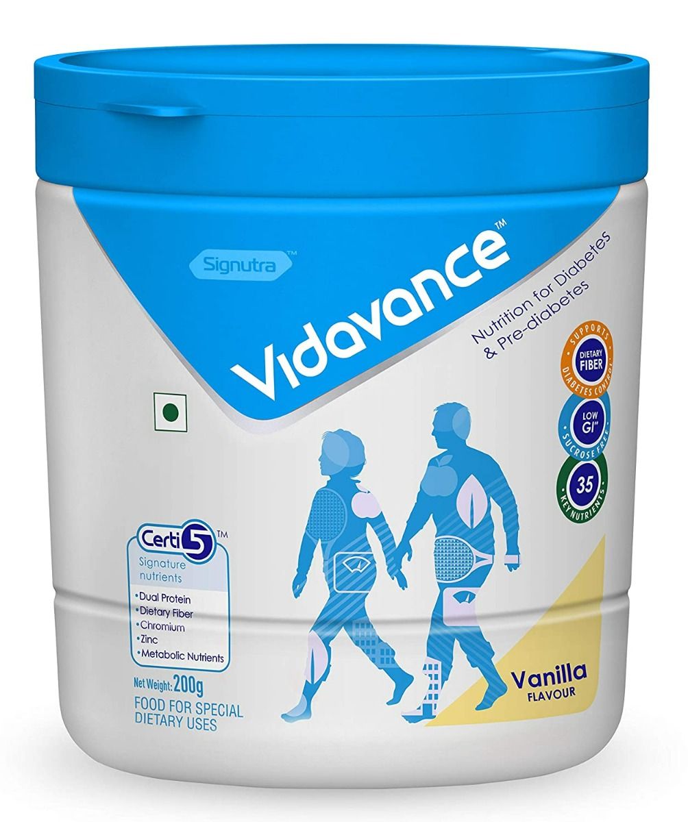 Buy Vidavance Vanilla Powder 200 gm Online