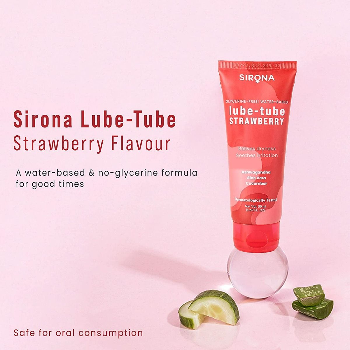Sirona Lubetube Strawberry Flavour Lubricant Gel, 50 ml Price, Uses