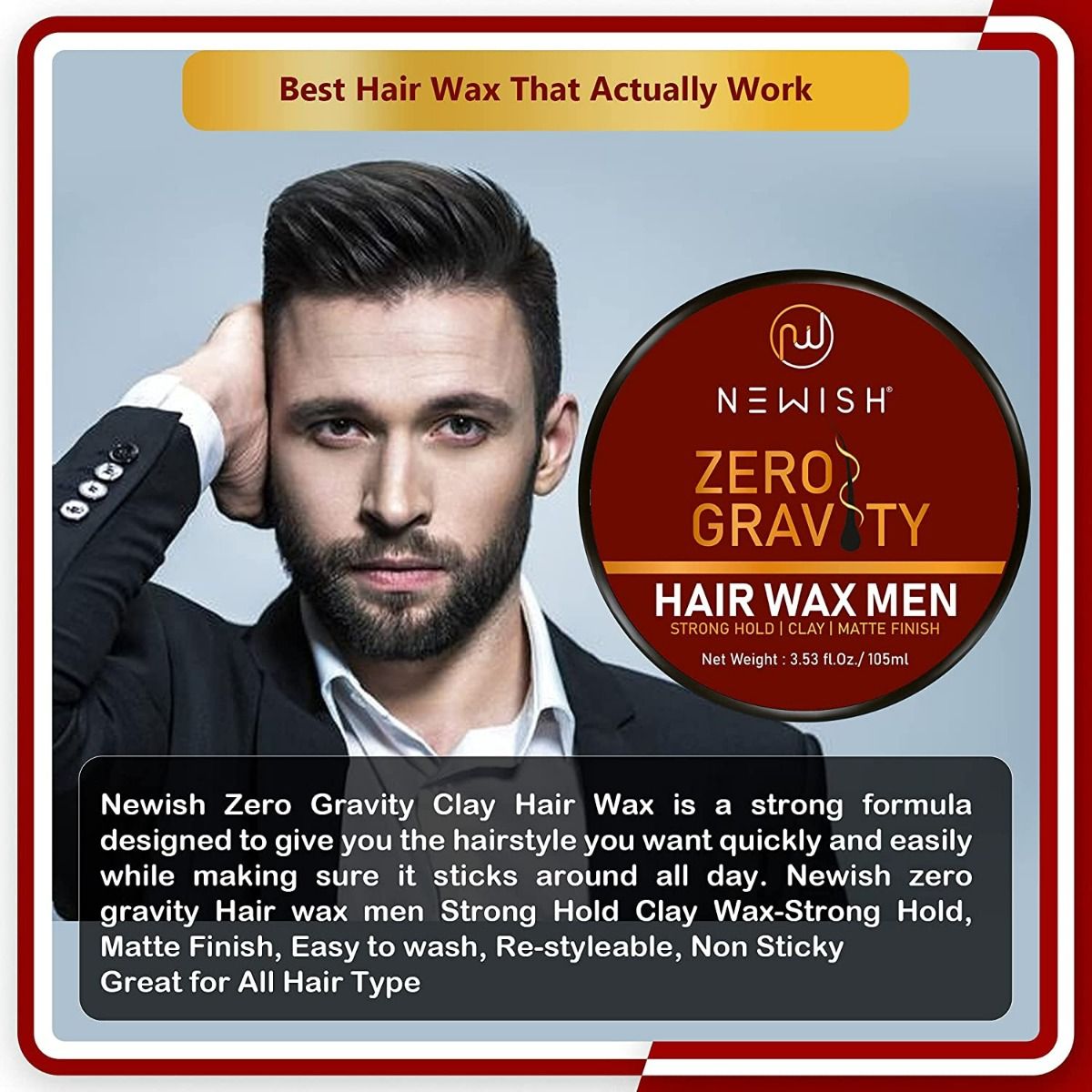 Newish Zero Gravity Hair Wax for Men, 100 gm Price, Uses, Side Effects