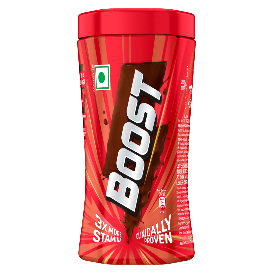 Boost 3X More Stamina Nutrition Powder, 200 gm, Pack of 1 Boost 3X More Stamina Nutrition Powder, 200 gm, Pack of 1