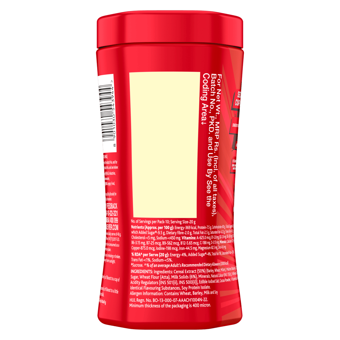 Boost 3X More Stamina Nutrition Powder, 200 gm, Pack of 1 Boost 3X More Stamina Nutrition Powder, 200 gm, Pack of 1