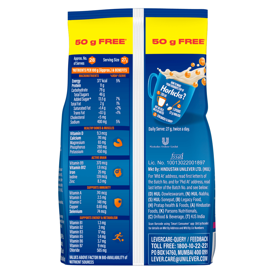 Horlicks Classic Malt Flavour Nutrition Drink Powder 750 gm Refill Pack | Support Immunity | Improves Bone & Muscle Health | Healthy Weight Gain, Pack of 1 Horlicks Classic Malt Flavour Nutrition Drink Powder 750 gm Refill Pack | Support Immunity | Improves Bone & Muscle Health | Healthy Weight Gain, Pack of 1