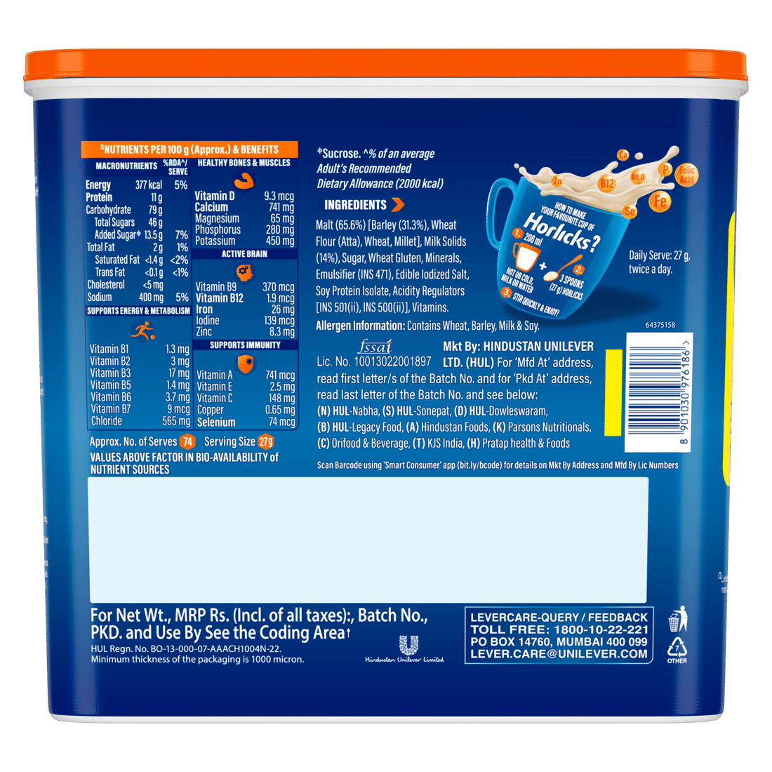 Horlicks Classic Malt Flavour Nutrition Drink Powder 2 kg | Support Immunity | Improves Bone & Muscle Health | Healthy Weight Gain, Pack of 1 Horlicks Classic Malt Flavour Nutrition Drink Powder 2 kg | Support Immunity | Improves Bone & Muscle Health | Healthy Weight Gain, Pack of 1