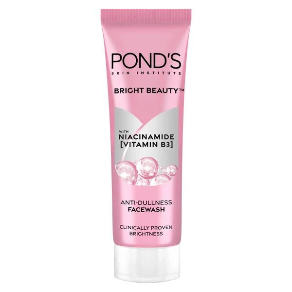 Pond's Bright Beauty Niacinamide Anti-Dullness Face Wash 50 gm | With Vitamin B3 | Reduces Dark Spots | Removes Dead Skin Cells | For Spotless Glowing Skin, Pack of 1