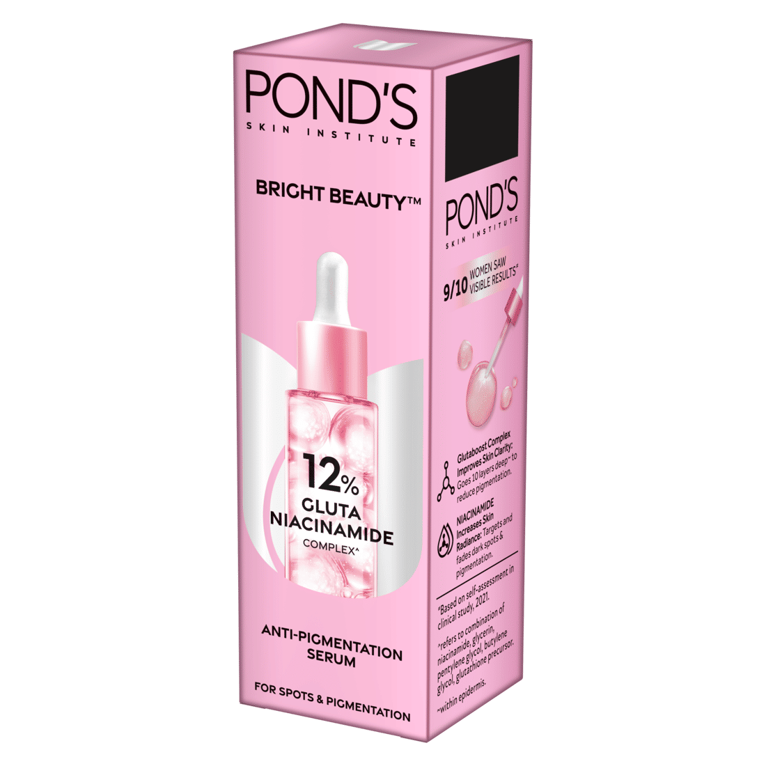 Pond's Bright Beauty 12% Gluta Niacinamide Serum, 28 ml, Pack of 1 Pond's Bright Beauty 12% Gluta Niacinamide Serum, 28 ml, Pack of 1