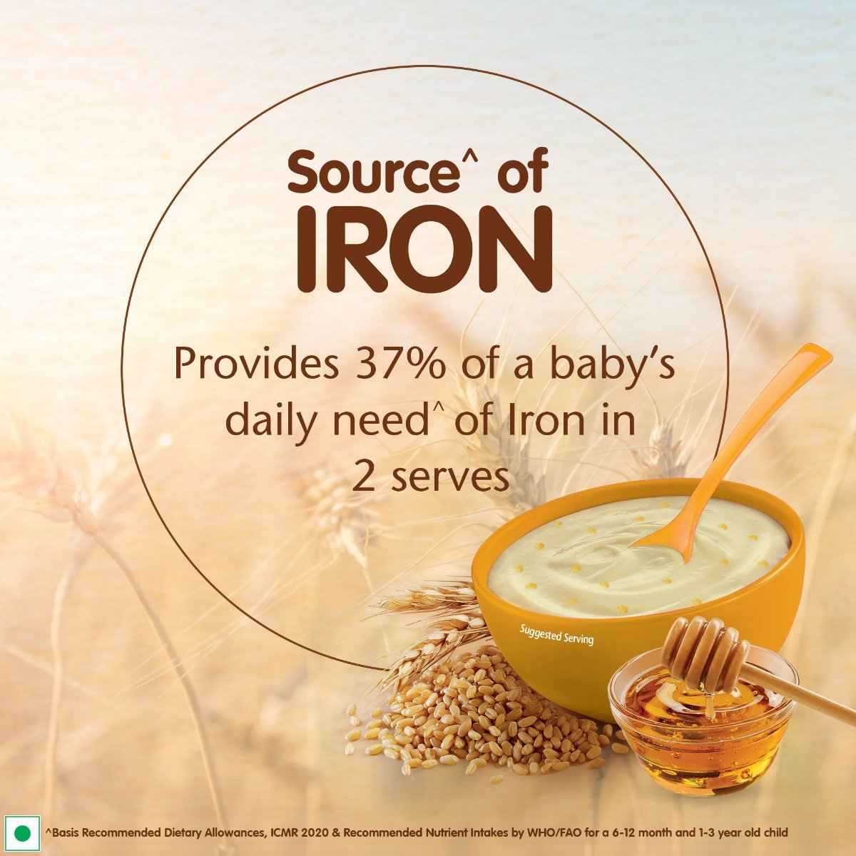 CERELAC Baby Food Cereal | Wheat Honey for 12 to 24 Months Baby |No Preservatives| Source of Iron & Protein | Instant Baby Food Cereal | 300 gm, Pack of 1 CERELAC Baby Food Cereal | Wheat Honey for 12 to 24 Months Baby |No Preservatives| Source of Iron & Protein | Instant Baby Food Cereal | 300 gm, Pack of 1