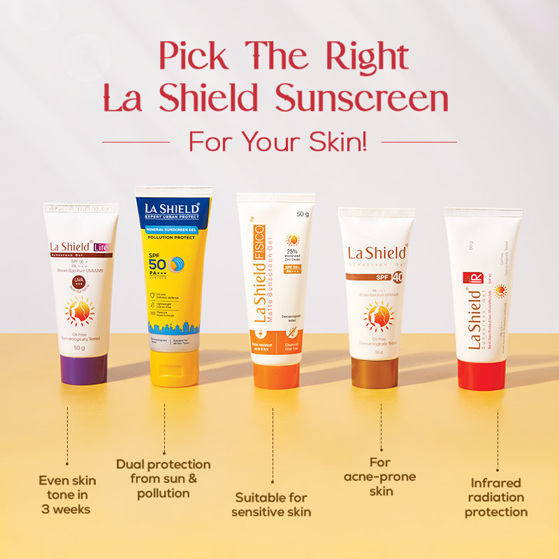LA Shield IR SPF 30 PA++++ Sunscreen Gel, 60 gm, Pack of 1 LA Shield IR SPF 30 PA++++ Sunscreen Gel, 60 gm, Pack of 1