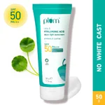 Plum SPF 50 PA+++ Cica & Hyaluronic Acid Aqua-Light Sunscreen, 50 gm
