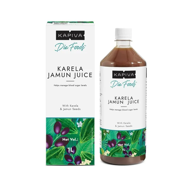 Kapiva Karela Jamun Juice, 1 L, Pack of 1