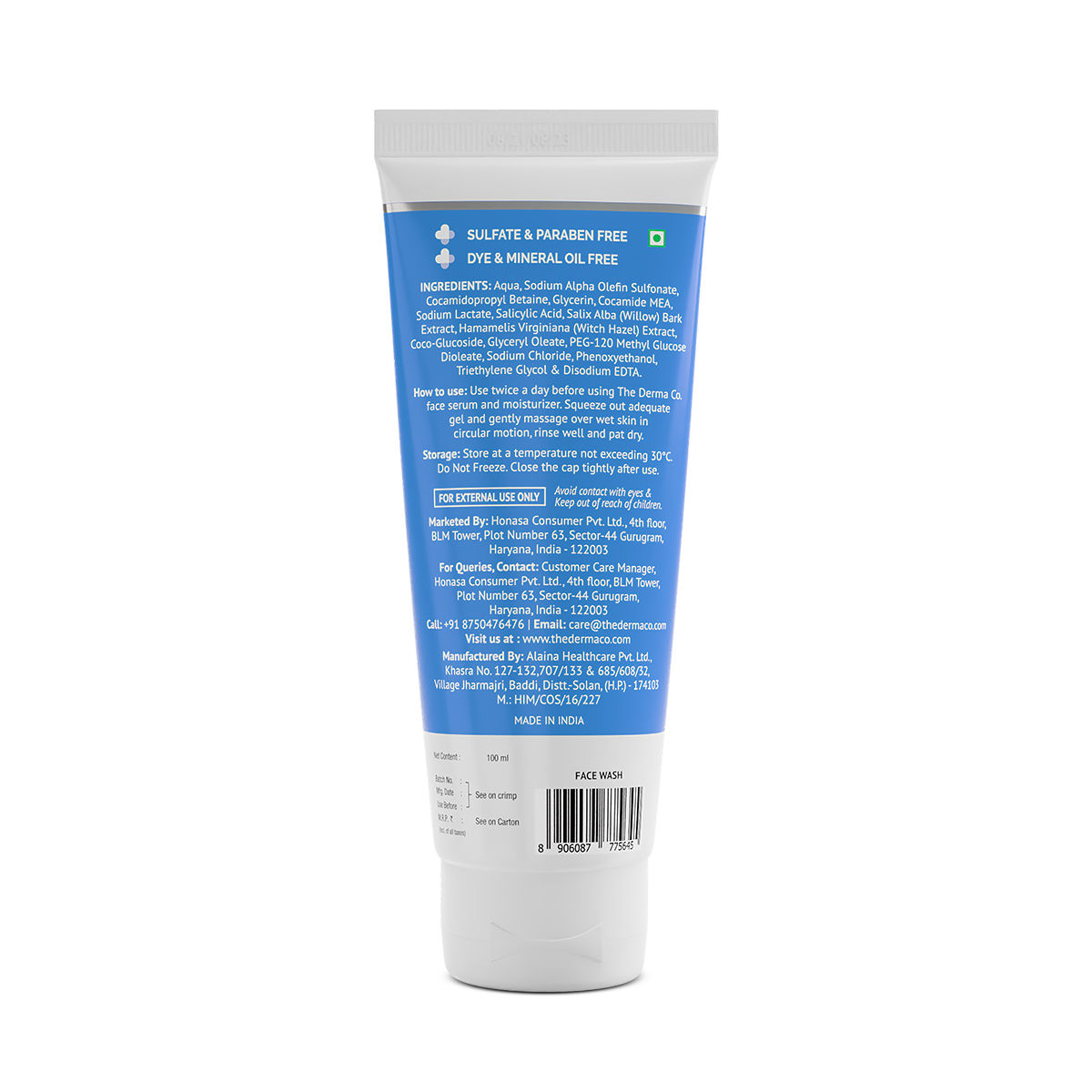 The Derma Co 1 Salicylic Acid Gel Face Wash, 100 ml Price, Uses, Side