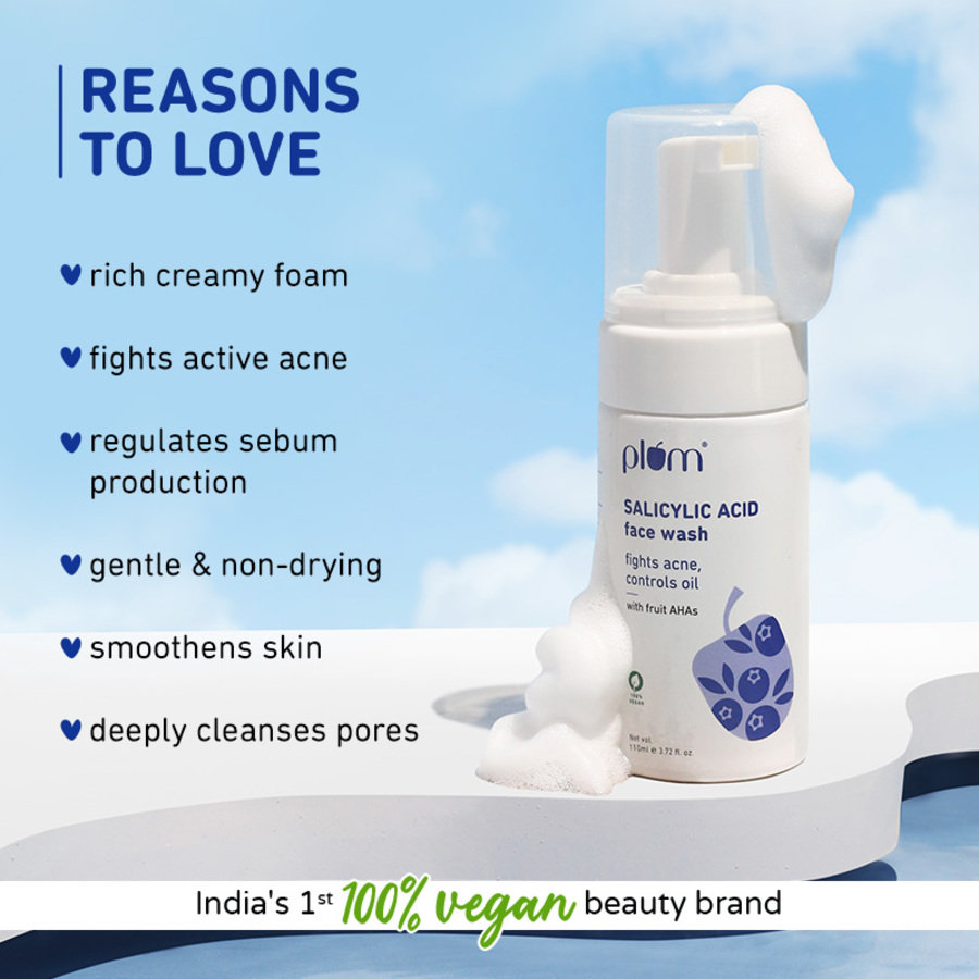 Plum Salicylic Acid Face Wash, 110 ml, Pack of 1 Plum Salicylic Acid Face Wash, 110 ml, Pack of 1